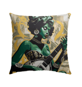 Outdoor Decor Pillow Towel - Musical Paintbrush Design